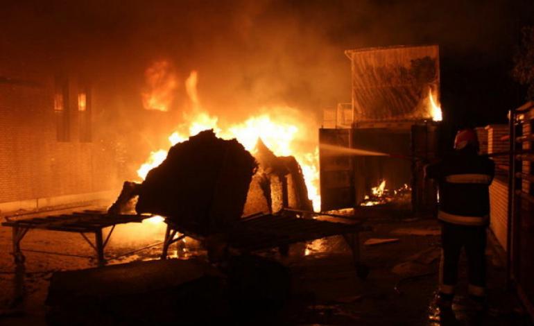 سوختن پنج مخزن مواد نفتی در آتش سوزی