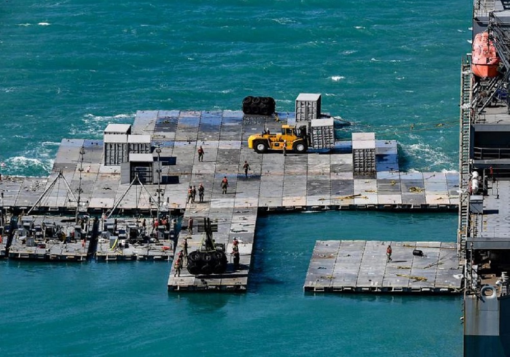 ژست بشردوستانه آمریکا؛ این‌بار با احداث بندر