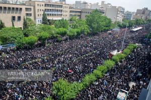 وداع باشکوه مردم پایتخت با شهید جمهور