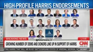 کدام دموکرات‌ها از نامزدی کامالا هریس حمایت کرده‌اند؟