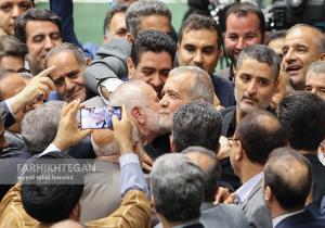تصاویر «فرهیختگان» از شهید اسماعیل هنیه و رئیس‌جمهور