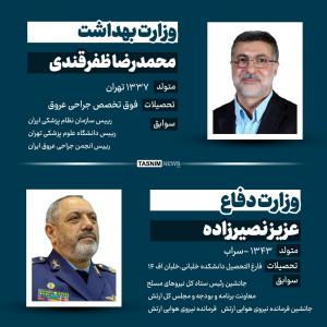 مروری بر سوابق وزرای پیشنهادی پزشکیان