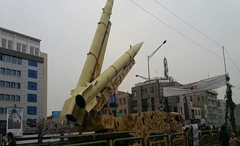 نمایش موشک‌های بالستیک سپاه در راهپیمایی ۲۲ بهمن