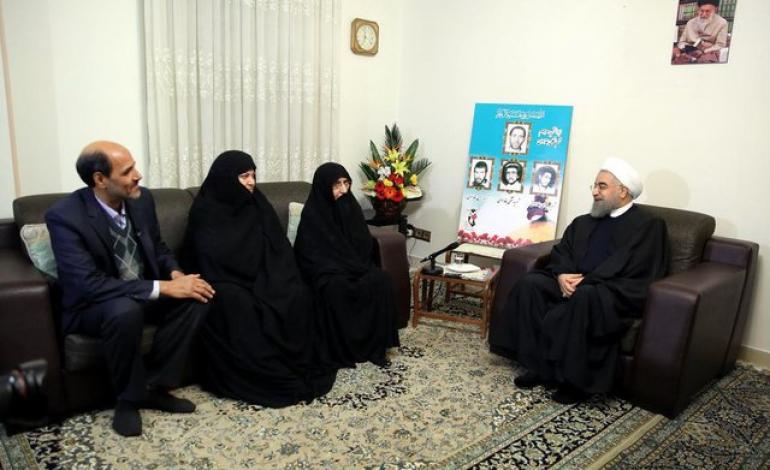 رییس‌جمهوری با خانواده شهیدان بغدادی دیدار کرد