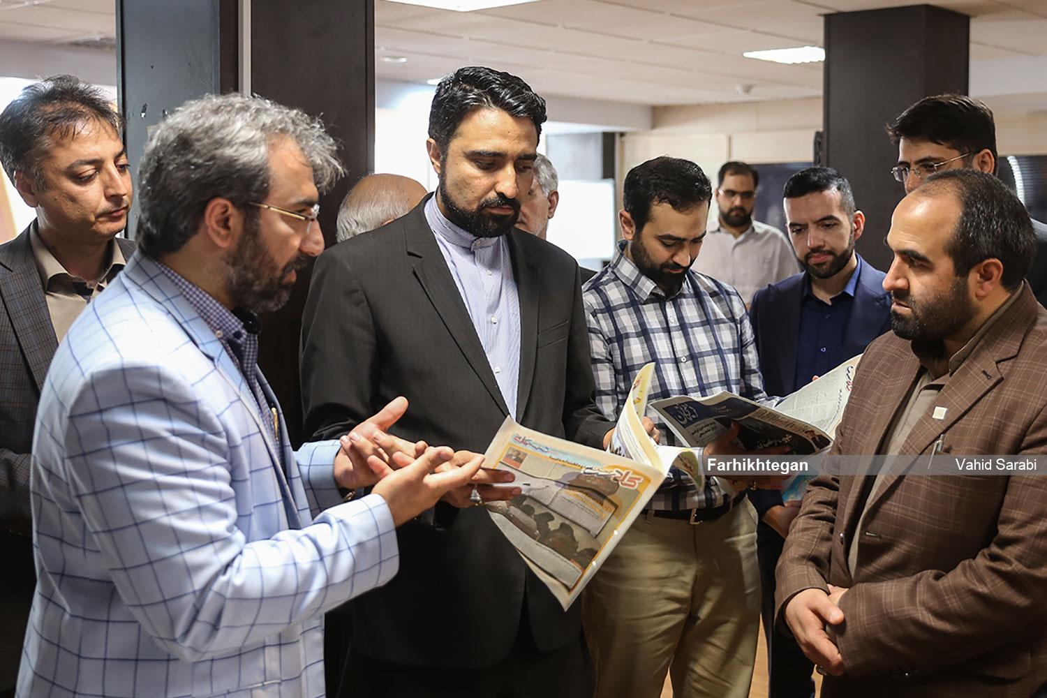 بازدید مسئولان بسیج اساتید دانشگاه آزاد اسلامی از روزنامه فرهیختگان