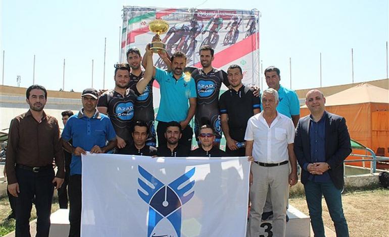 قهرمانی تیم دوچرخه سواری دانشگاه آزاد اسلامی در لیگ برتر کشور