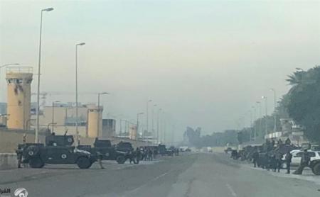  تدابیر امنیتی شدید در اطراف سفارت آمریکا در بغداد 