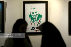 افتتاح نمایشگاه آثار هنری با محوریت ابعاد زندگی سپهبد شهید «حاج قاسم سلیمانی» 