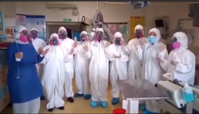 هم‌خوانی دعای فرج در بیمارستان‌های کرونایی