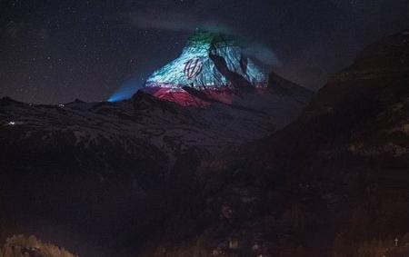 نمایش پرچم ایران بر روی کوه ماترهورن سوئیس  و چند نکته