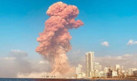 ویدیویی با کیفیت بالا و صحنه آهسته از جزییات لحظه انفجار در بیروت و خرابی‌های موج انفجار