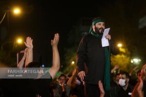 عزاداری شب عاشورا در میدان فلسطین