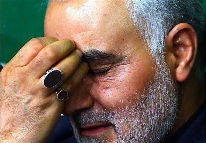  روضه‌خوانی حاج قاسم برای حضرت زهرا(س)
