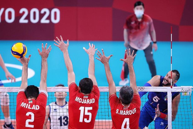 شکست والیبال ایران مقابل ایتالیا