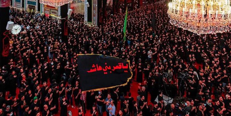 عزاداری پرشور ایرانیان در کربلا همزمان با شب تاسوعا