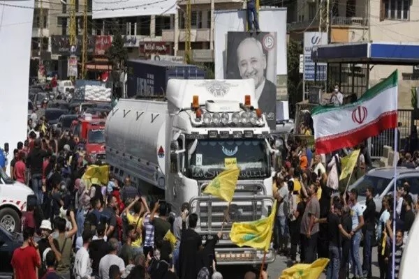 پنجمین کاروان حامل سوخت ایران از مرز سوریه به سمت لبنان عبور کرد