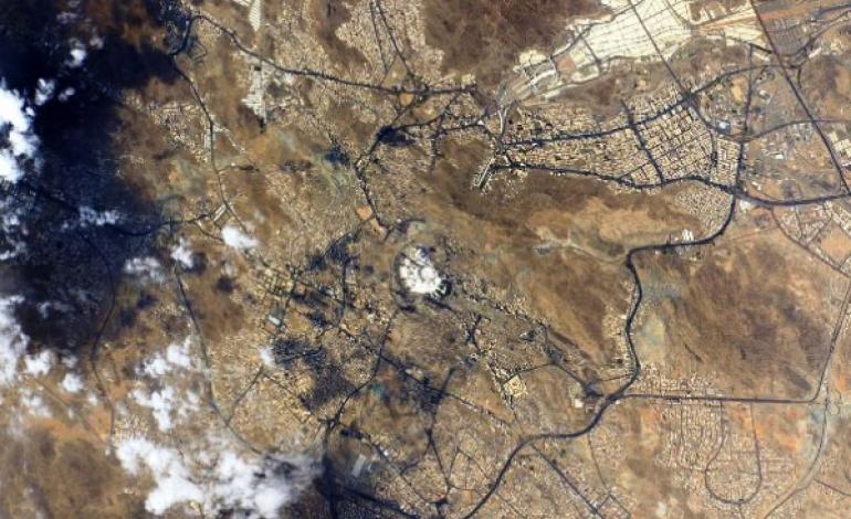 کعبه را از ایستگاه فضایی بین المللی ببینید