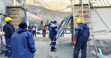 تخریب بنای وزارت نیرو در چالوس
