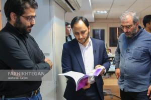 حضور بهادری جهرمی سخنگوی دولت در روزنامه فرهیختگان