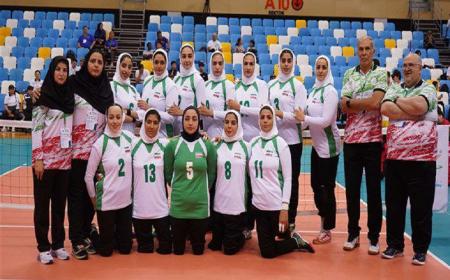 برتری بانوان والیبال نشسته ایران مقابل قزاقستان