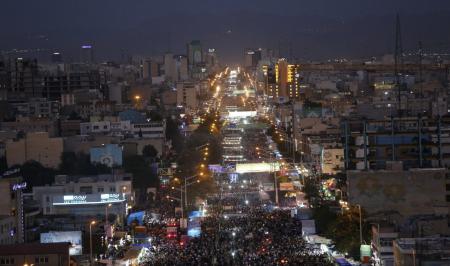 تصاویر هوایی از حضور مردم در جشن عید غدیر تهران+فیلم