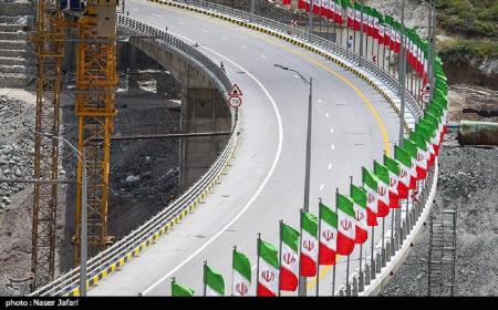 تردد خودروها در فاز دوم آزادراه تهران-شمال