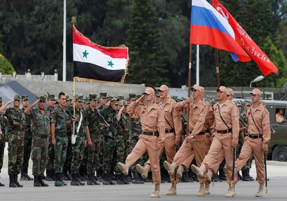 نخستین رزمایش نظامی روسیه و سوریه +فیلم