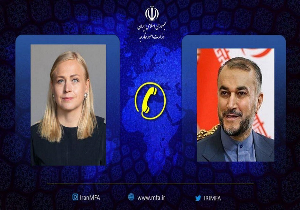 گفت‌وگو تلفنی وزرای خارجه ایران و فنلاند