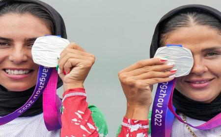 نخستین مدال کاروان ایران به زنان قایقران رسید + فیلم
