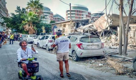 تصاویری از حمله شب گذشته به تل‌آویو