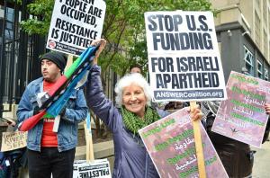 تظاهرات مردمی آمریکایی‌ها در دفاع از مردم فلسطین