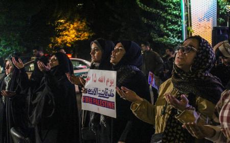تجمع امشب مردم در میدان فلسطین تهران + فیلم