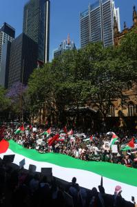 حمایت مردم سیدنی از فلسطینی‌ها + عکس