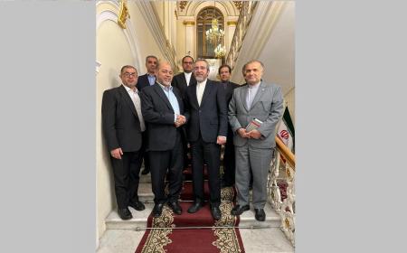 دیدار باقری و عضو دفتر سیاسی حماس