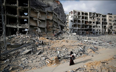 آثار ویرانی‌های برجای مانده از حملات ارتش رژیم صهیونیستی به غزه + فیلم