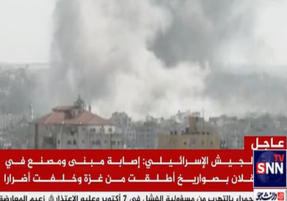 حملات جنگنده های اسرائیلی به مناطق مختلف غزه + فیلم