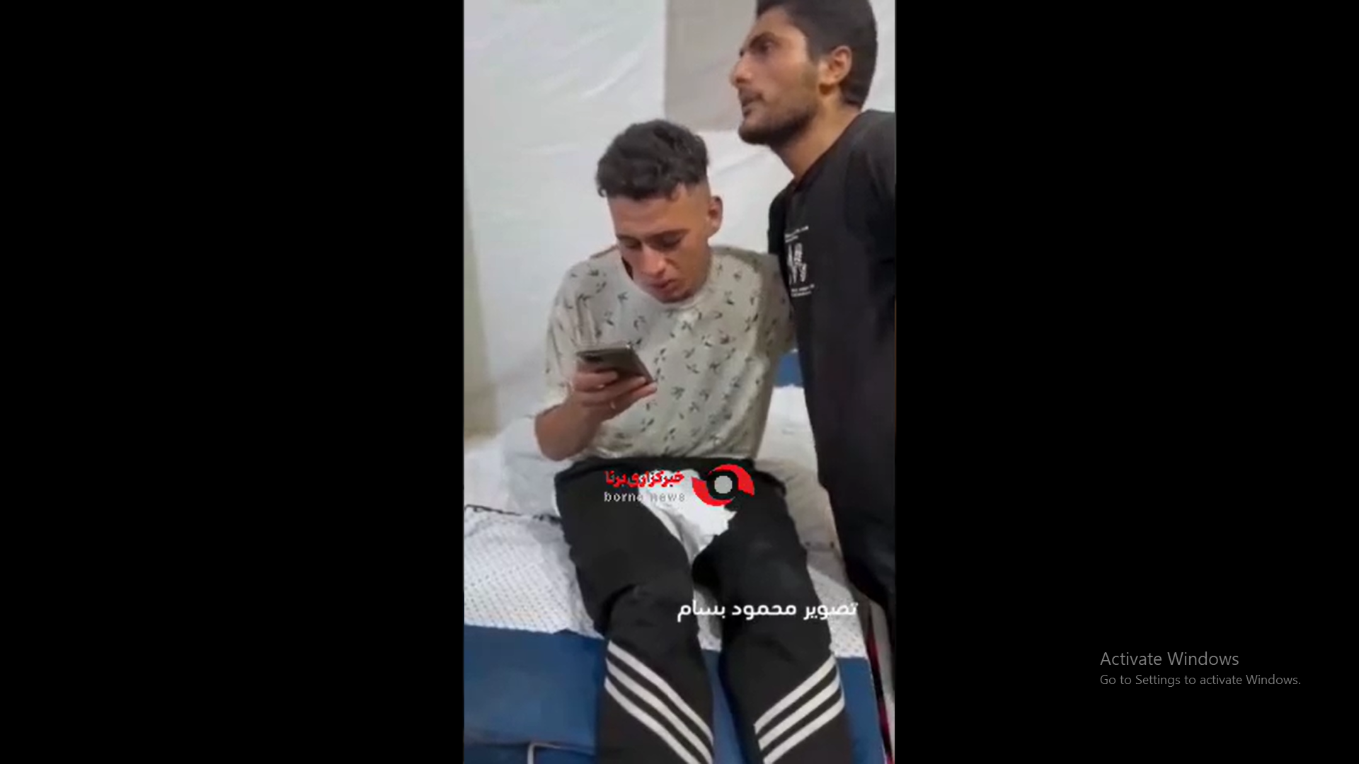 قرآن خواندن مرد فلسطینی + فیلم