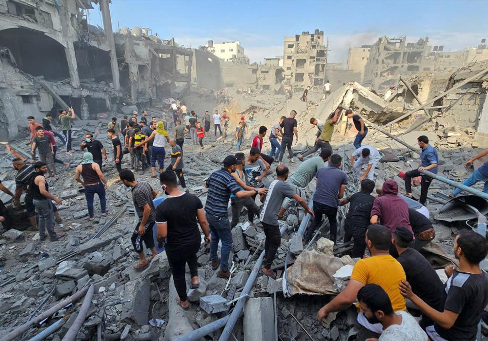 روزانه 440 نقطه از غزه بمباران شده است