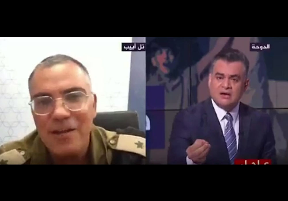 نا‌توانی سخنگوی ارتش اسرائیل در پاسخ به مجری الجزیره + فیلم
