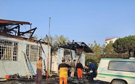آتش‌سوزی یک کمپ ترک اعتیاد با 32 کشته + فیلم