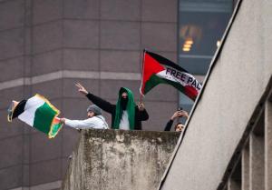 حامیان فلسطین در تگزاس به خیابان‌ها آمدند + تصاویر و فیلم