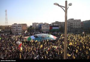 تجمع امروز مردم تهران در حمایت از فلسطین + تصاویر