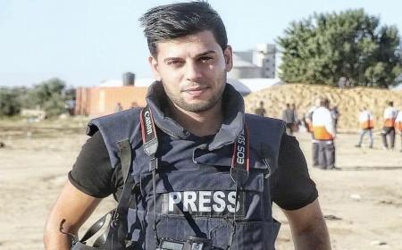 وداع خبرنگاران غزه با پیکر بی‌جان همکارشان + فیلم