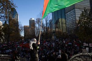مردم کانادا در حمایت از فلسطین به خیابان‌ آمدند + تصاویر