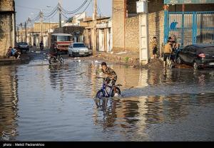 بارش باران و آبگرفتگی در اهواز + عکس
