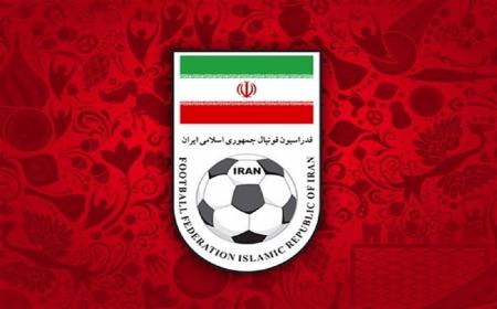 پوستر فدراسیون فوتبال ایران برای بازی با ازبکستان