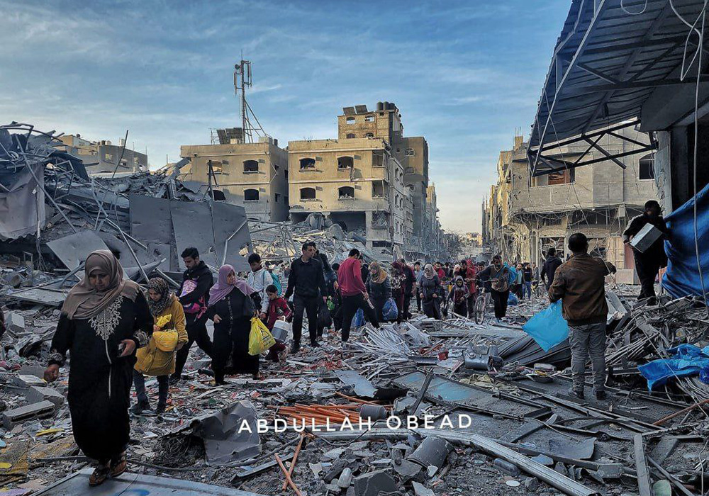 مواجهه مردم غزه با محله‌هایشان + فیلم