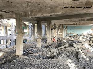 وضعیت مدارس غزه بعد از حملات رژیم تروریستی  + فیلم