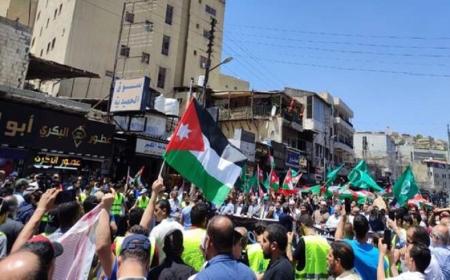 راهپیمایی صدها هزار اردنی‌ در حمایت از مقاومت غزه + فیلم