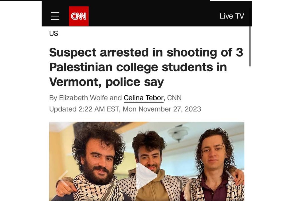 ۳ دانشجوی فلسطینی به ضرب گلوله یک آمریکایی کشته شدند